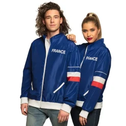 VESTE DE SURVÊTEMENT BLEU SUPPORTER FRANCE FEMME