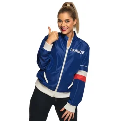 VESTE DE SURVÊTEMENT BLEU SUPPORTER FRANCE FEMME