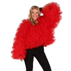 VESTE SUGAR BABE FROUFROU TULLE ROUGE FEMME