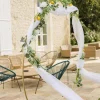 VOILE ARCHE DE CÉRÉMONIE 2X6.2M BLANC