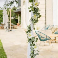 VOILE ARCHE DE CÉRÉMONIE 2X6.2M BLANC