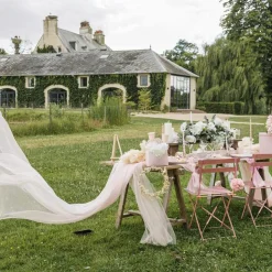 VOILE ARCHE DE CÉRÉMONIE 2X6.2M ROSE