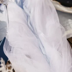 VOILE TISSU ARCHE DE CÉRÉMONIE 1.6X4M BLANC