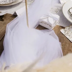 VOILE TISSU ARCHE DE CÉRÉMONIE 1.6X4M BLANC